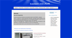 Desktop Screenshot of basteln-mit-avr.de