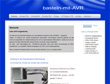 Tablet Screenshot of basteln-mit-avr.de
